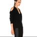 NILI LOTAN BLACK CASHMERE CELESTE SWEATER Cold Shoulder SMALL 697.00