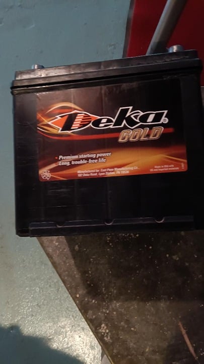 DEKA GOLD Car Battery-almost new