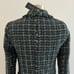 Rachel Zoe Fringe Tweed Blazer Jacket Tartan Plaid Academia Office Green XS NWT