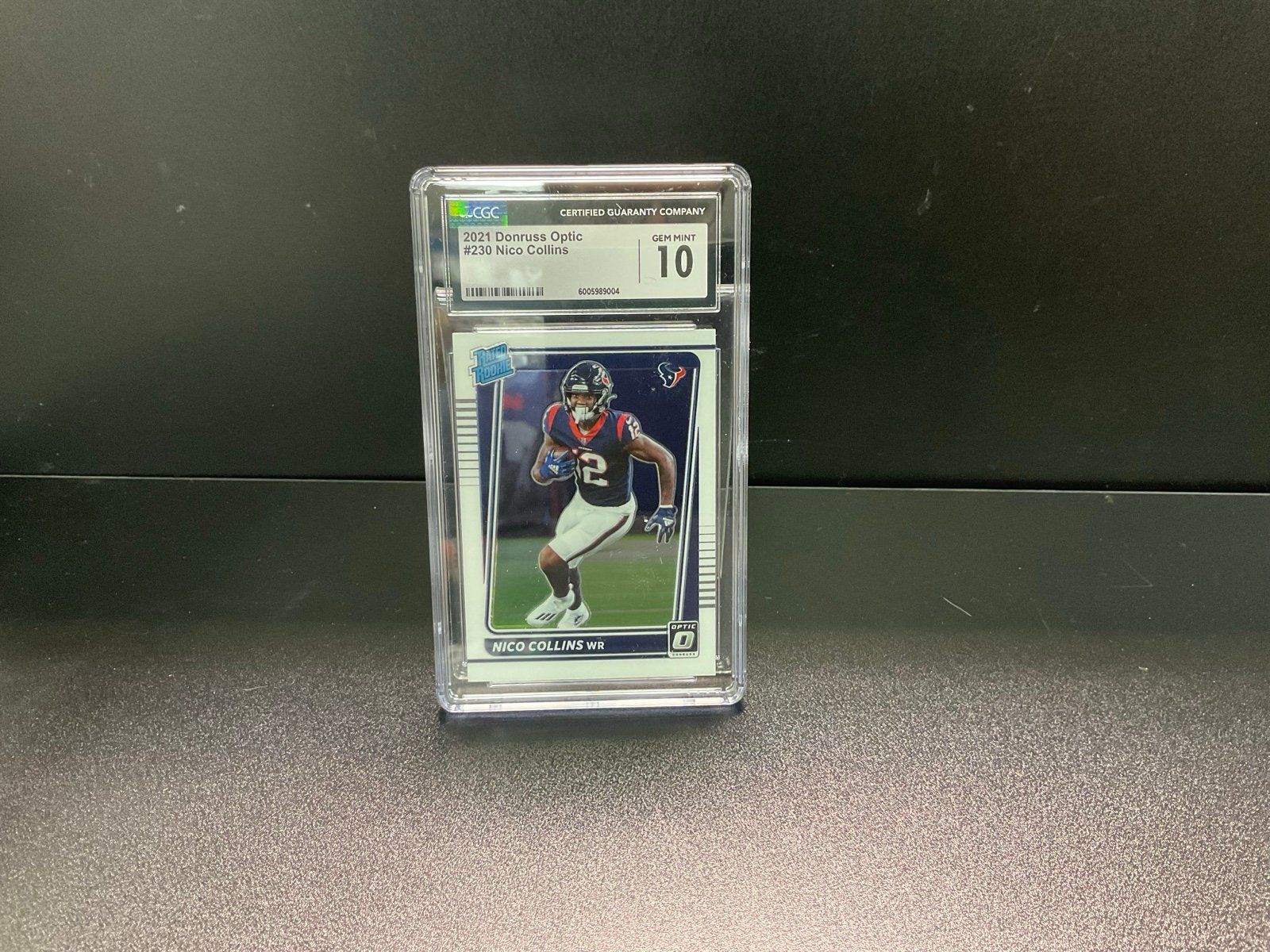 2021 Donruss Optic #230 Nico Collins CGC Gem Mint 10