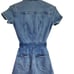 GOOD AMERICAN DENIM ZIP UP JUMPSUIT, SIZE 0