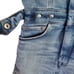 GOOD AMERICAN DENIM ZIP UP JUMPSUIT, SIZE 0