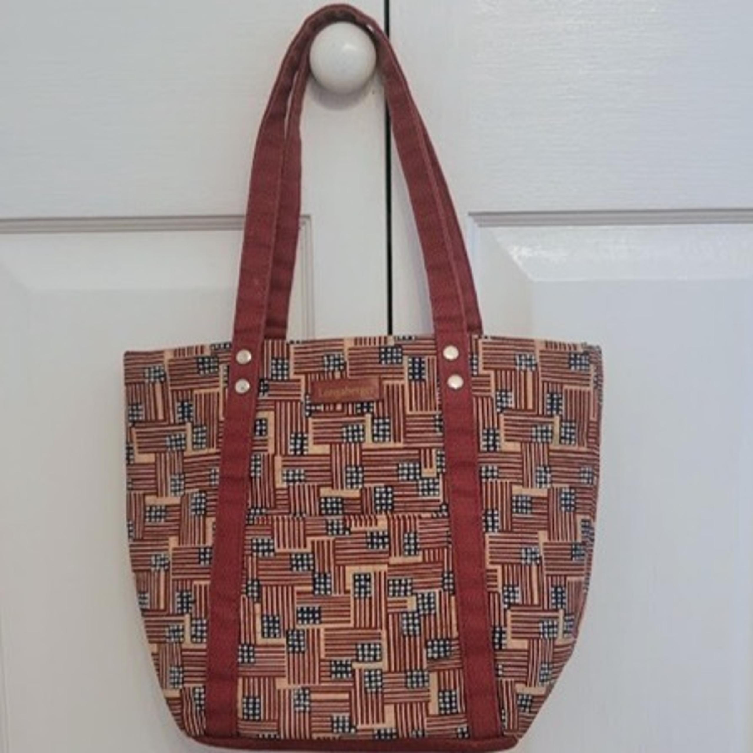Longaberger American Flag Patten Tote Bag