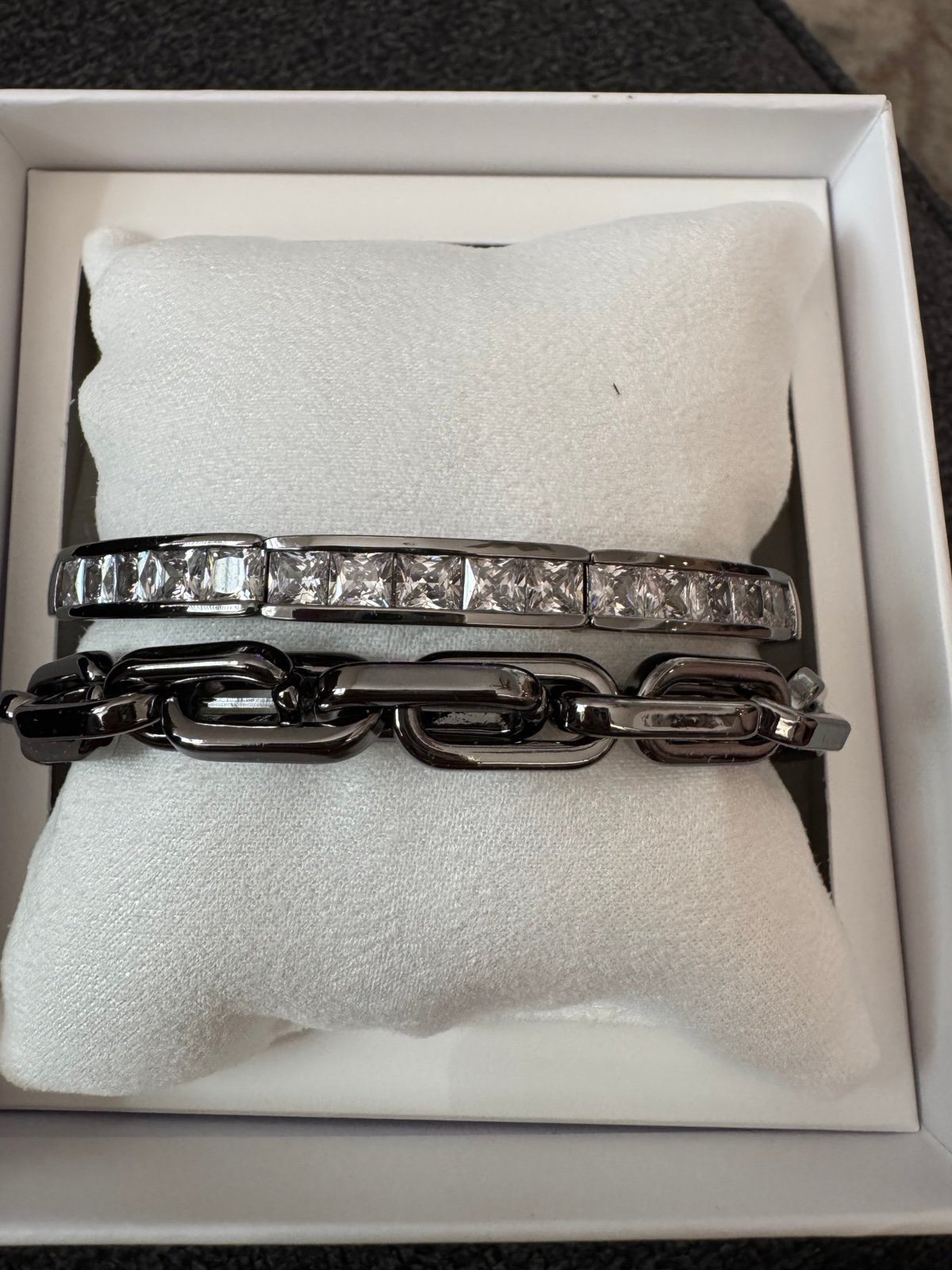 The Gem Society. Bracelets. BR27557. Vice & Victory. Bomb party. Hematite and CZ