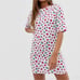 Love Moschino Women's Short Sleeve Watermelon Cutting T-Shirt Mini Dress Size 4