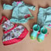 American Girl Wellie Wishers Camille Boots Fox Pajamas Apron Set of 4