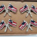 American flag napkin rings