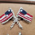 American flag napkin rings