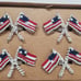 American flag napkin rings