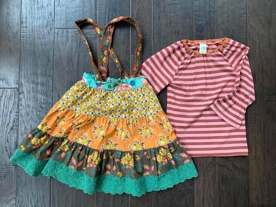 Wildflowers Size 6 Skirt & Top Set