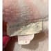 BORG TEXTILE Vintage Pink & White Striped PLUSH Long Robe Sz M NICE!
