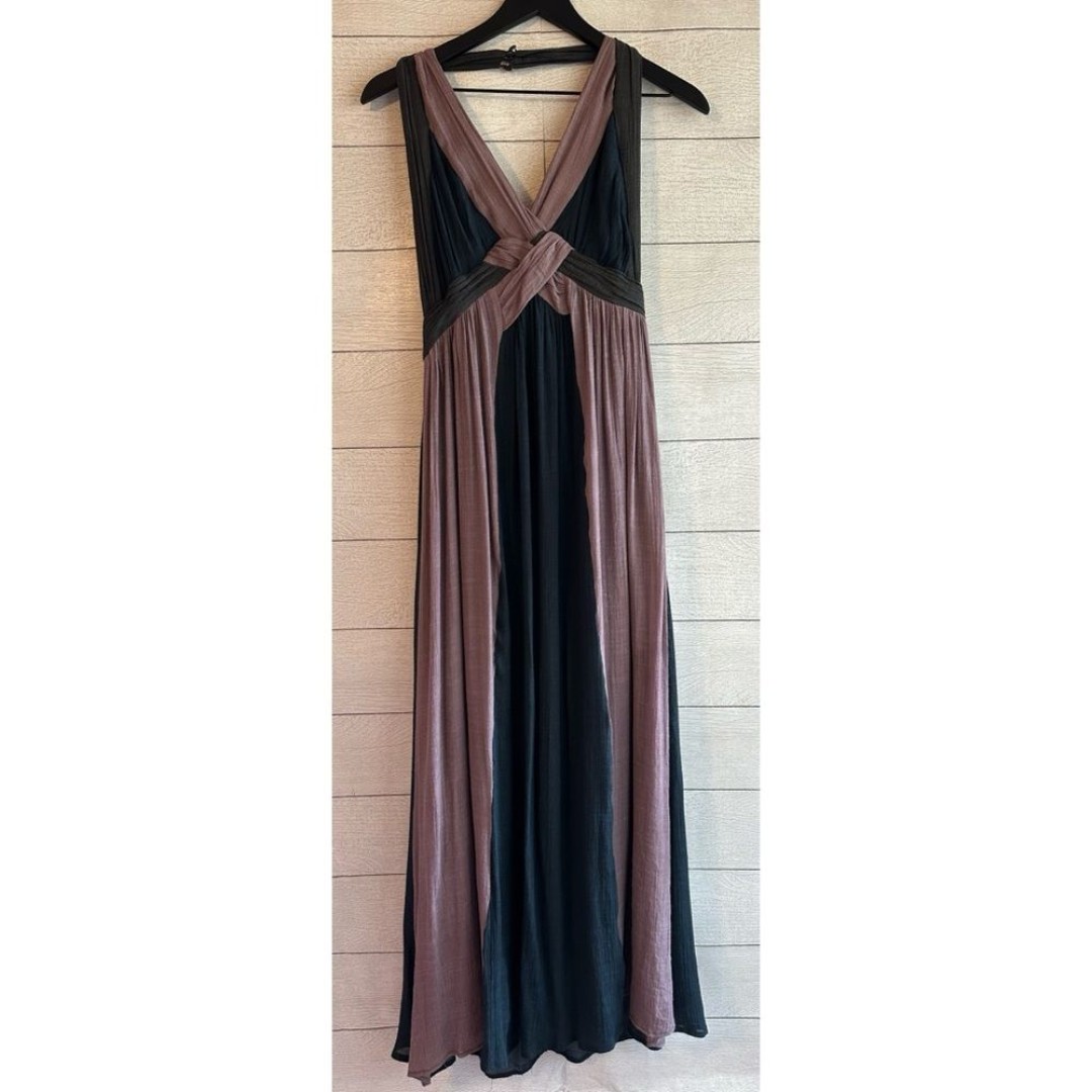 Altard State Grecian Goddess Maxi Dress Purple/Navy Size Small