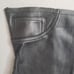 Sami Miro Vintage x REVOLVE Zip Front Tube Top Uneven Hem Black Leather Small