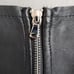 Sami Miro Vintage x REVOLVE Zip Front Tube Top Uneven Hem Black Leather Small