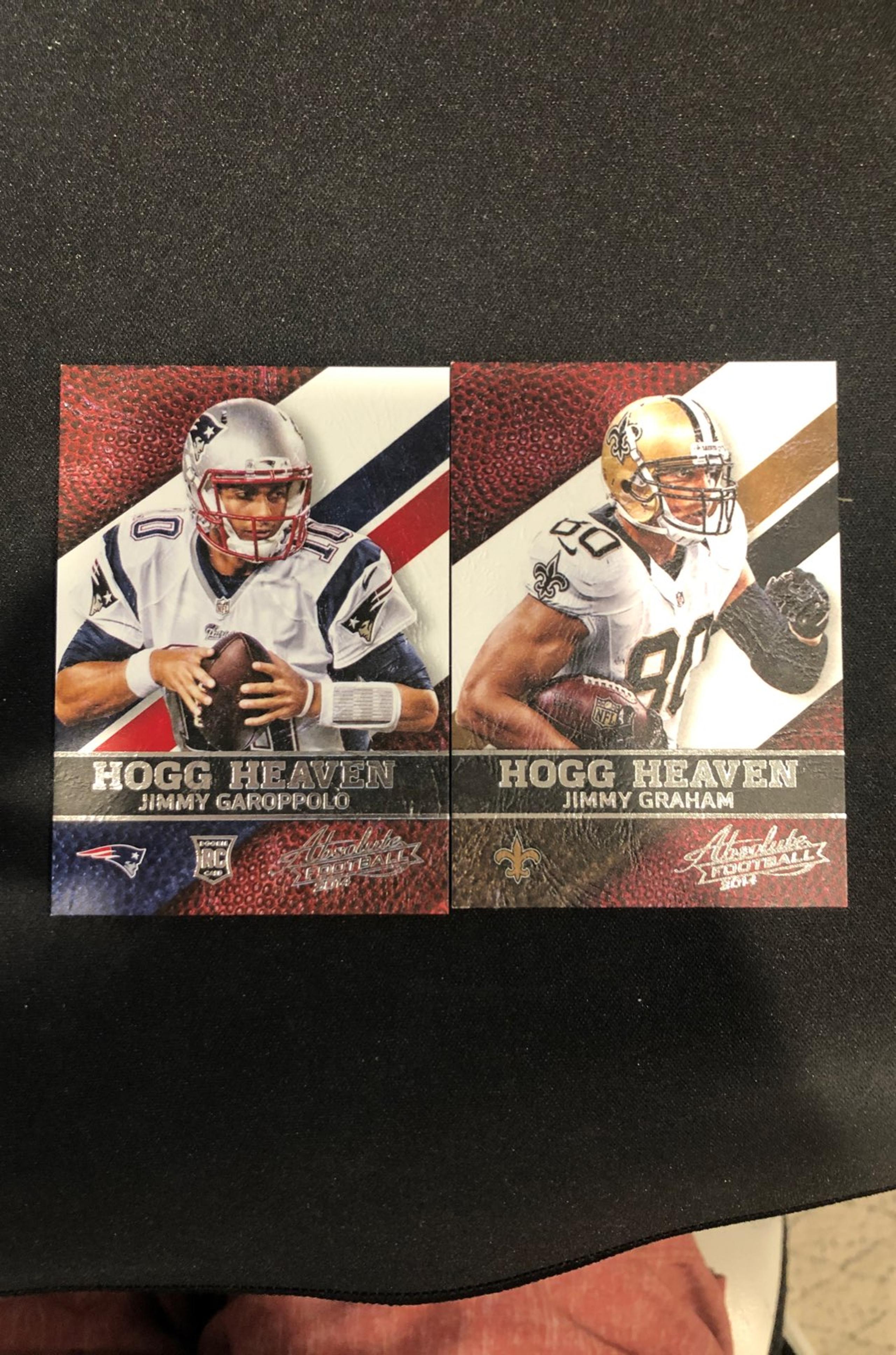 Hogg Heaven lot of 2 football card