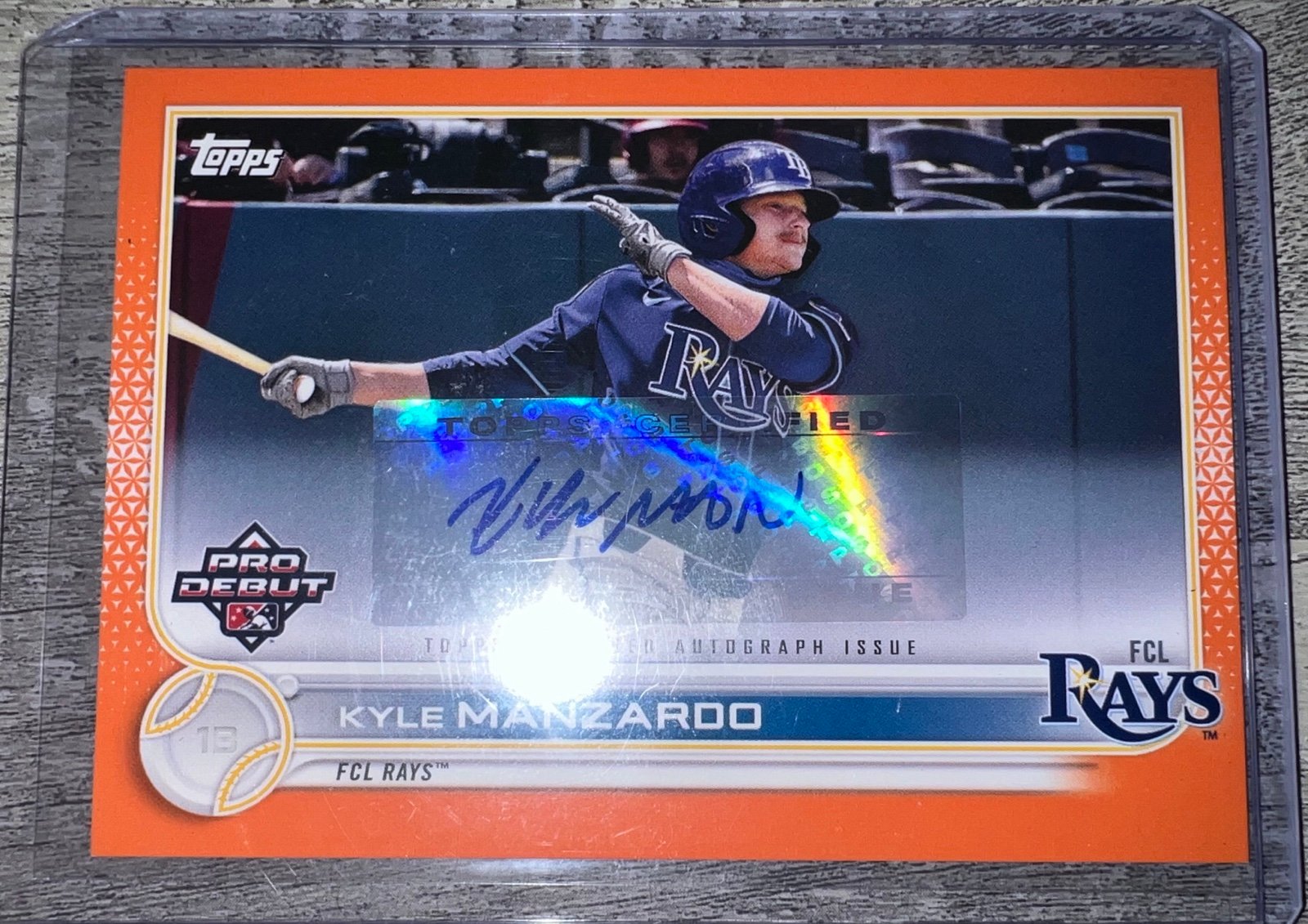 2022 Topps Pro Debut - Orange #PD-171 Kyle Manzardo /25 AUTO (RC)