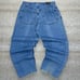 Vintage Silver Tab Levis Jeans Made in USA Loose Baggy Fit Medium Wash Denim 90s