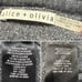 Alice + Olivia Wool Blend Sweater Hoodie SIZE M Gray Knit Pullover