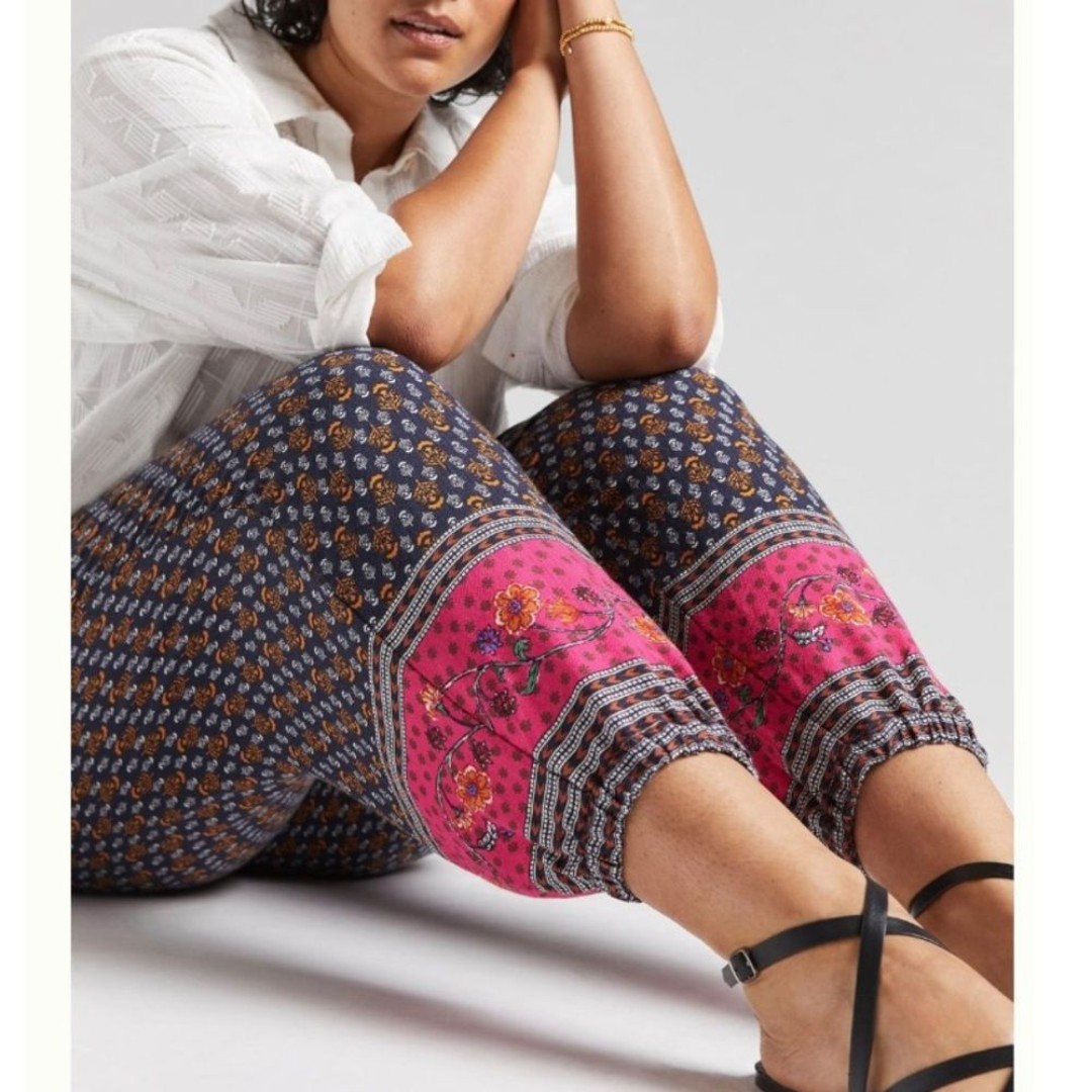 Anthropologie Boho High Rise Harem Style Pants