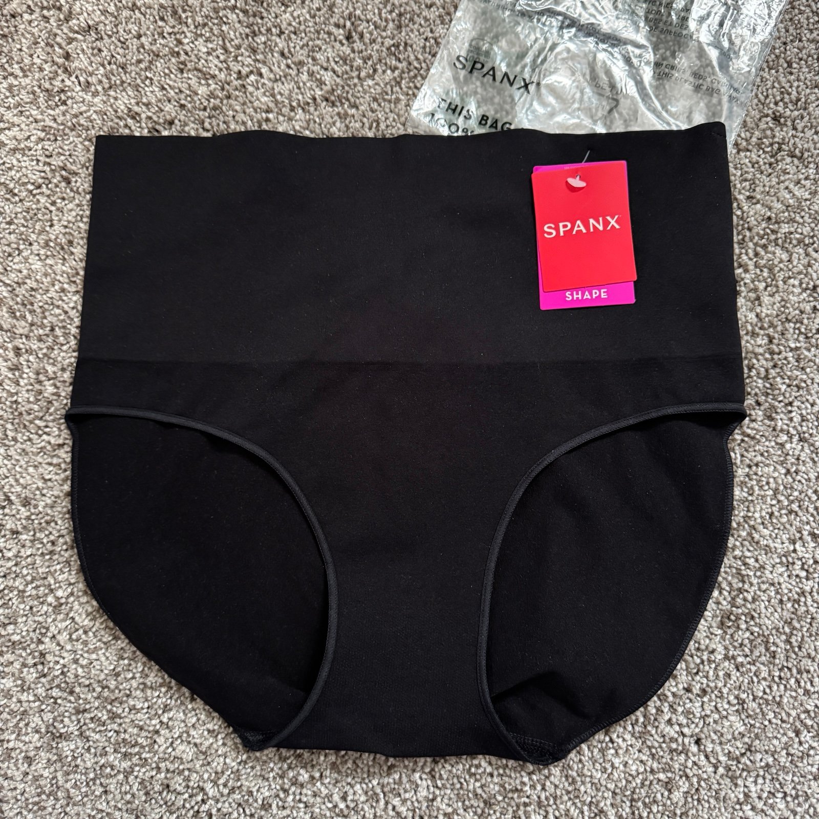 Spanx Everyday Shaping Brief Panties Black SS0715 Size Large New
