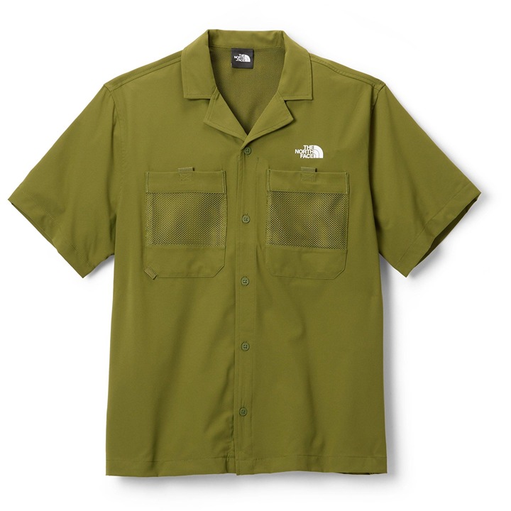 The North Face Men's First Trail Short Sleeve Shirt, Forest Olive, Large
