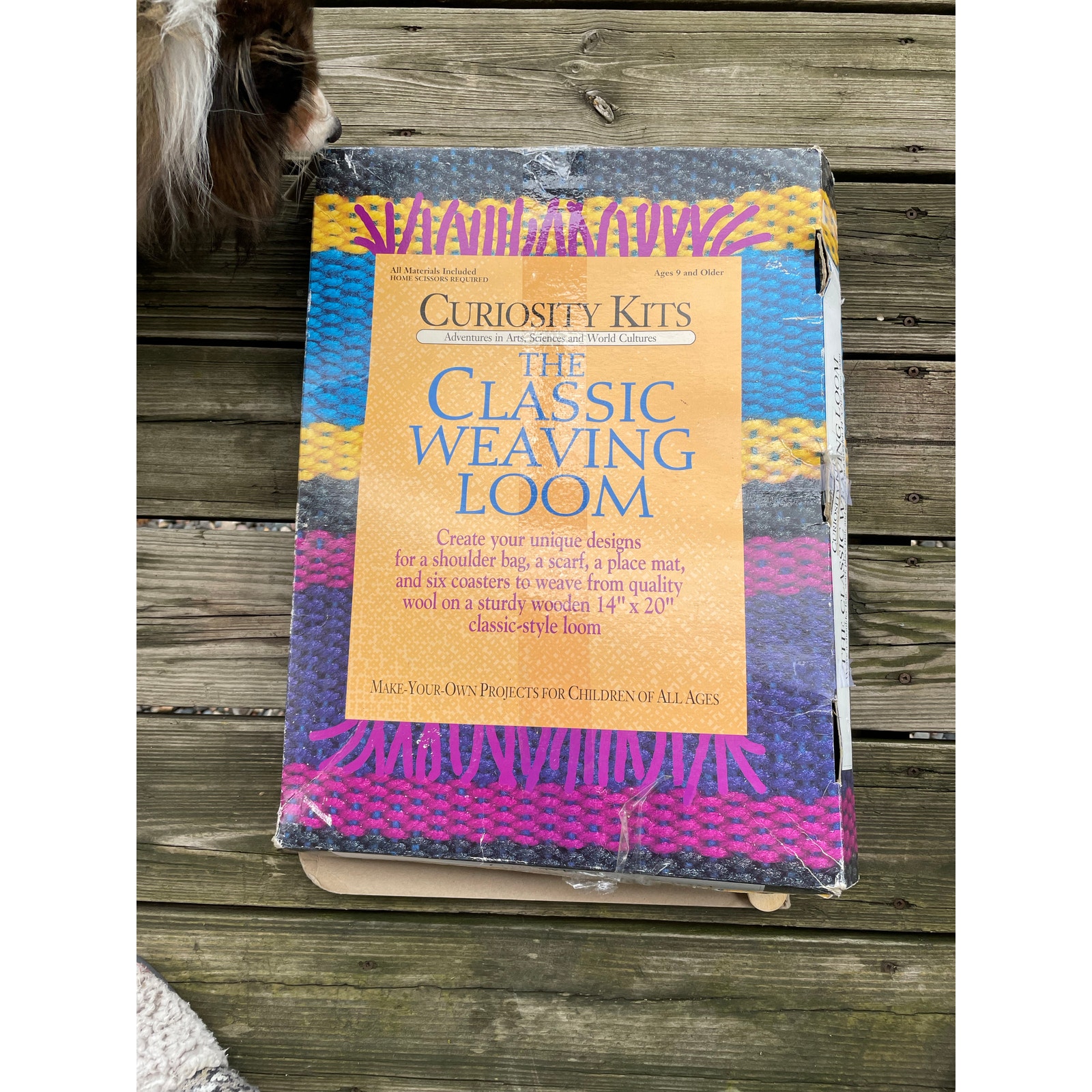 14 x 20 Curiosity Kits Classic Weaving Loom Vintage Wooden Complete