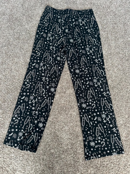Get Toasty Pj Lounge Pants Champagne Winter holiday Size S