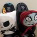 Nightmare Before Christmas Jack and Sally Slippers