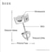 Brand New Square-Window (5.5mm - Shiny) PERECT ! Moissanite Screw Backs