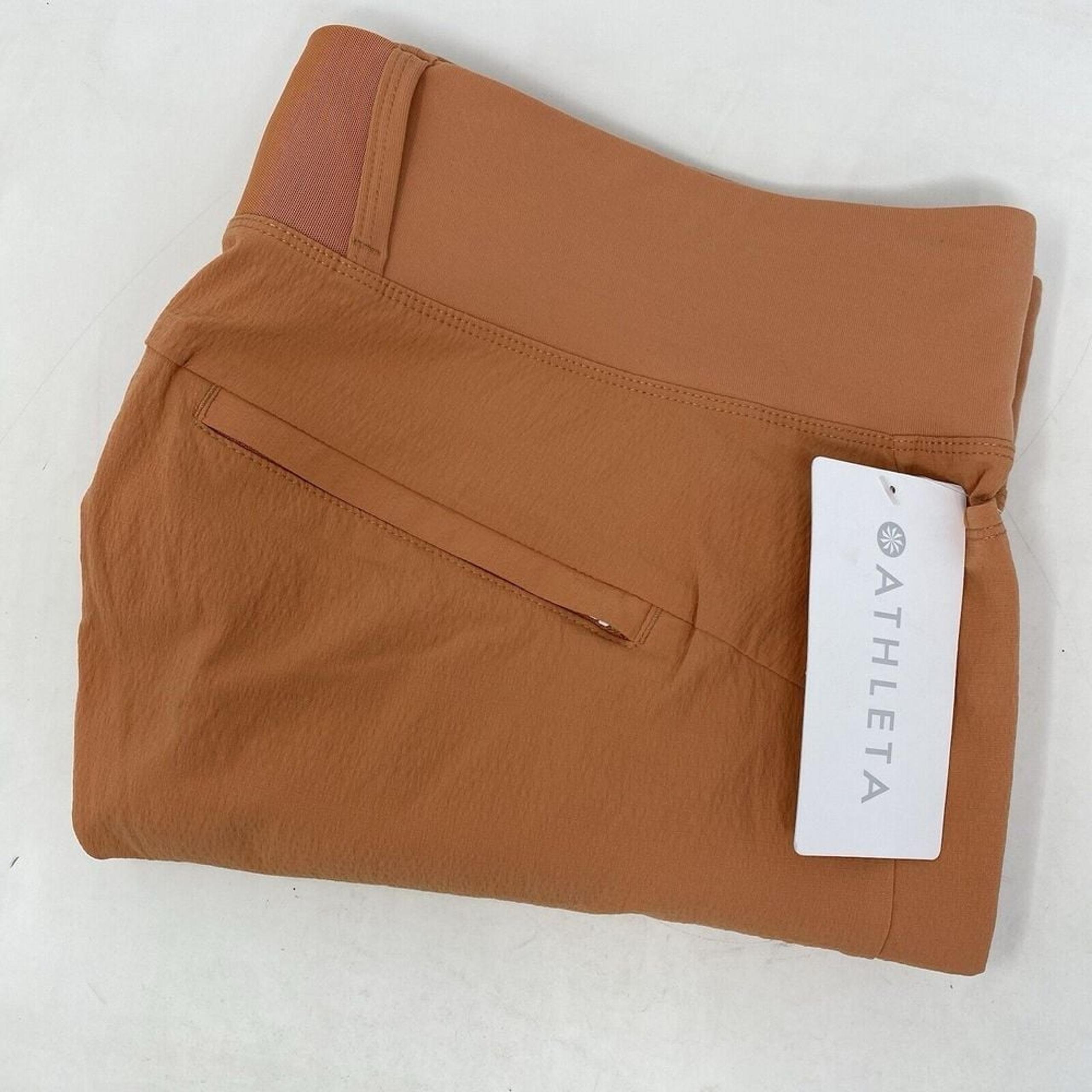 Athleta Women's 18 Dusty Apricot Orange Stretch Trekkie North Shorts NWT
