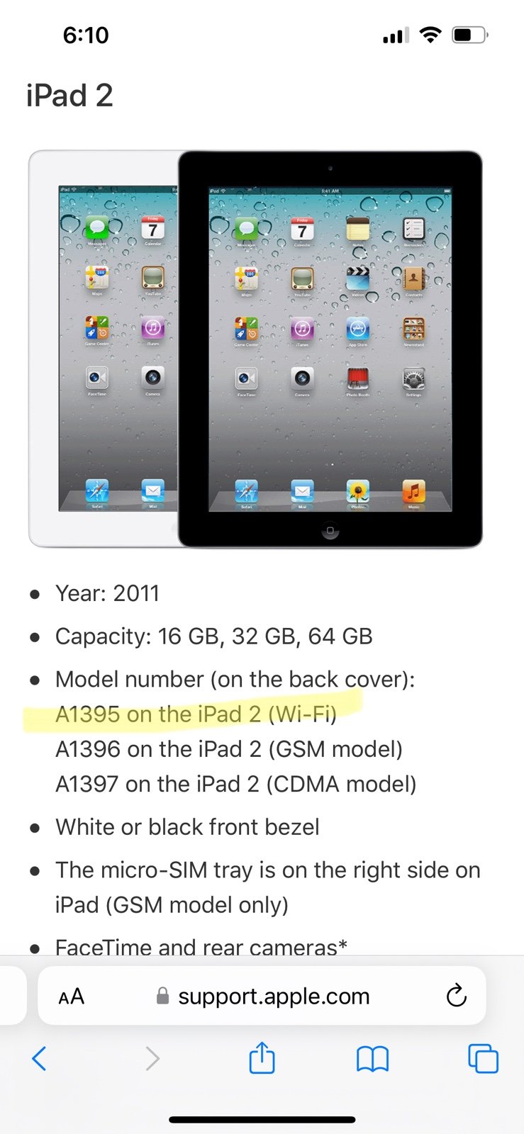 Apple iPad Air 2nd Generation 16GB