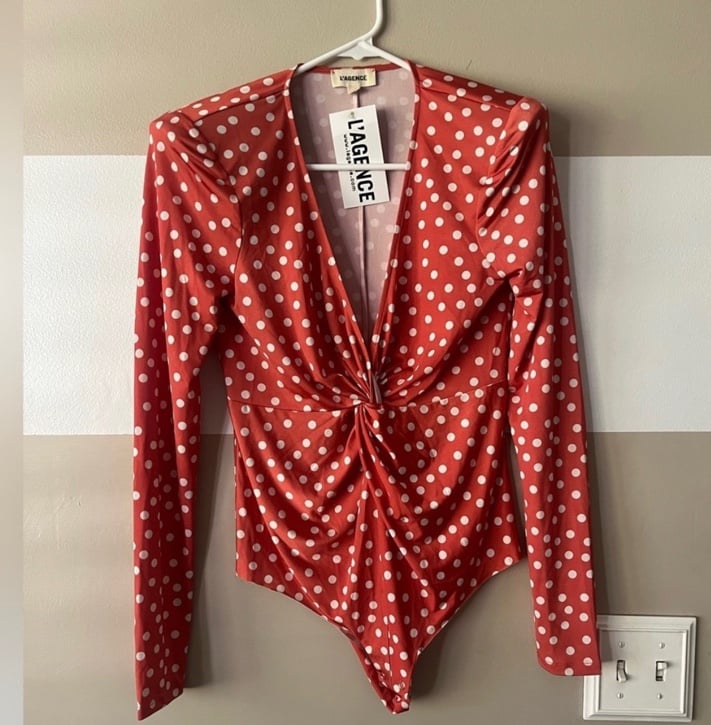 L’AGANCE Long Sleeve Body Suit Size S