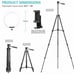 12'' Ring Light with 50'' Extendable Tripod Stand, LED Circle Lights