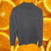 L.L. Bean 100% Cotton Full Zip Black Knit Sweater Size Medium