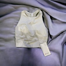 NWT Lululemon Wunder Train Mesh Strap Tank Top |Bone| Sz 4