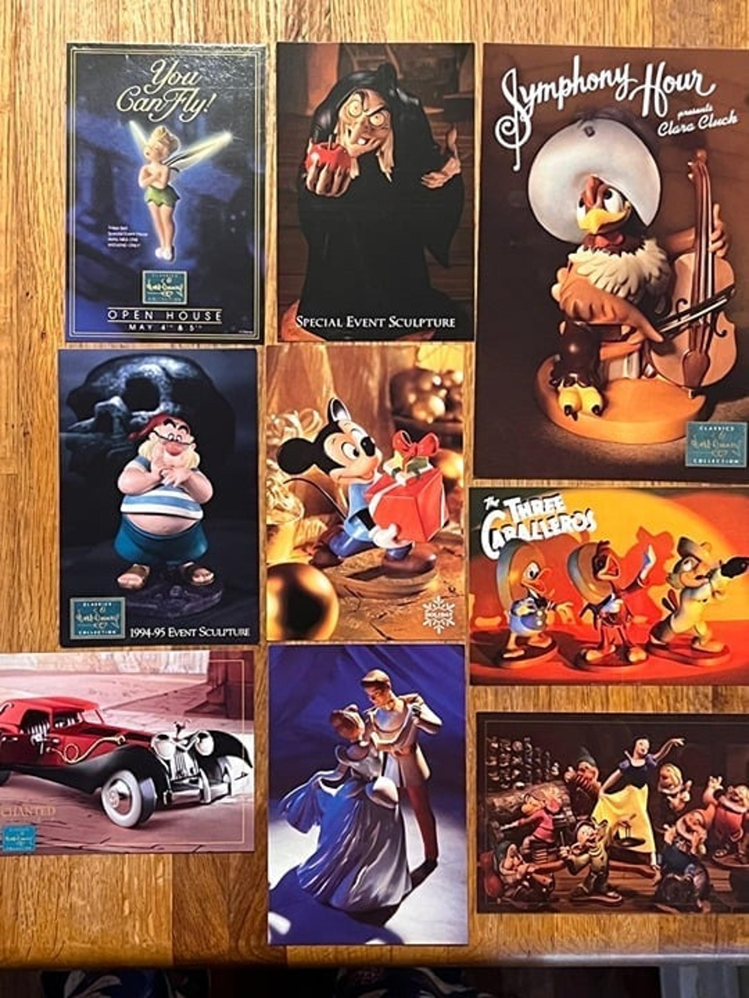 DisneyVtg. Mint Condition 90s Disney Post Cards (9) UnusedVtg. Mint Condition 90