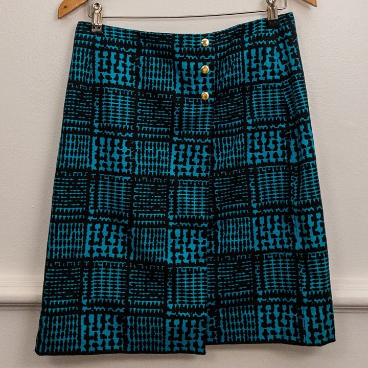 Carlisle Geometric Print A-Line Skirt – Size 6