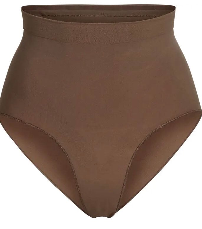 Skims Sculpting Seamless Mid Waist Briefs l/xl color Oxide