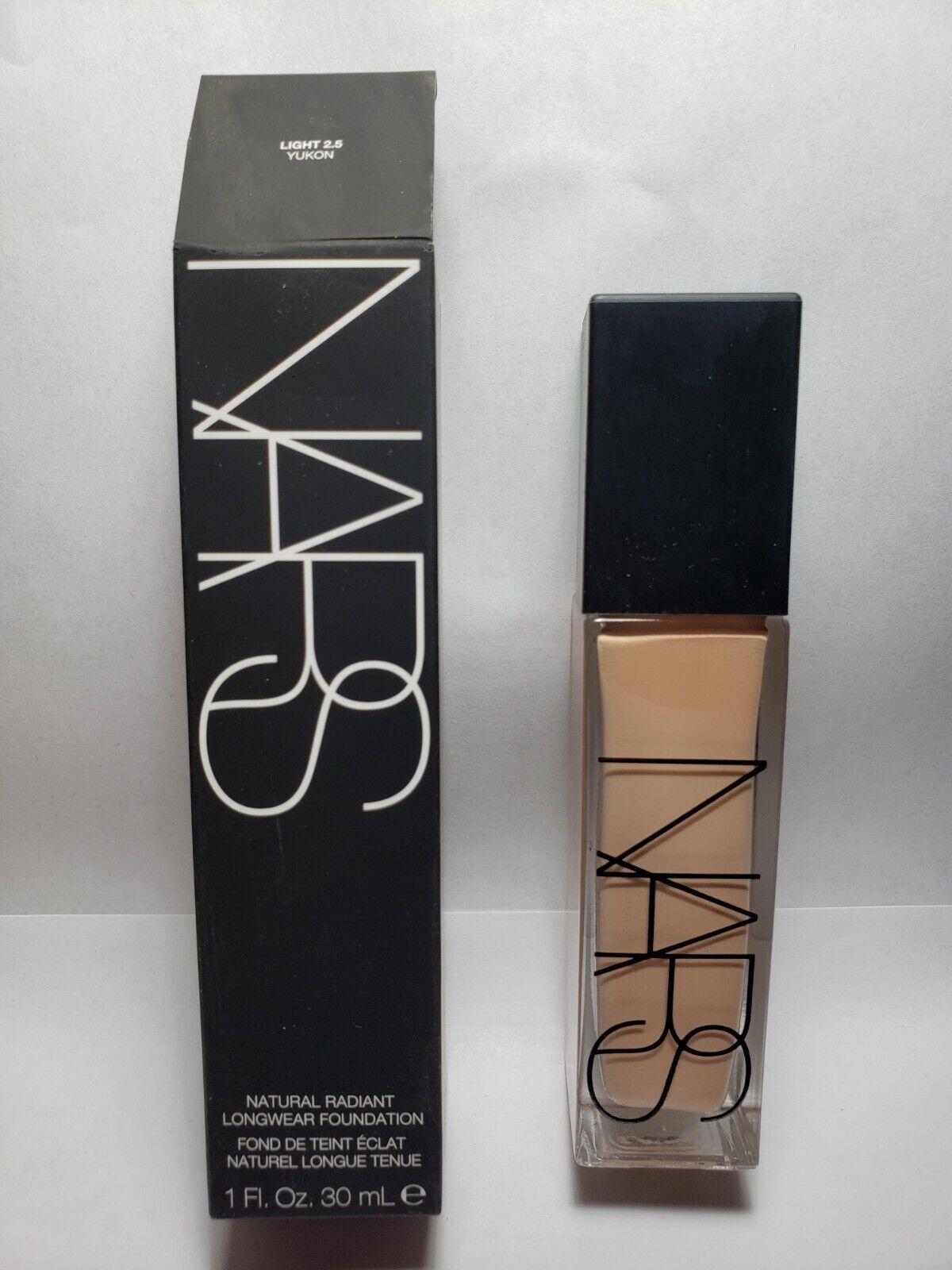 Yukon NARS Natural Radiant Longwear Foundation Light 2.5 Yukon Full Size NIB