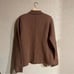 L’agence | Neutral Lacey Knit Padded Shoulder Cardigan Blazer Size: XL