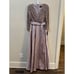 Xscape 3/4 Sleeve Sequin Top Stain Ballgown Mauve Size 12 Bow Formal Wedding