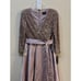 Xscape 3/4 Sleeve Sequin Top Stain Ballgown Mauve Size 12 Bow Formal Wedding