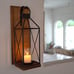 NEW Wall Candle Sconce, Wood Rustic Candle Holder Decorative Candle Lantern