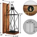 NEW Wall Candle Sconce, Wood Rustic Candle Holder Decorative Candle Lantern