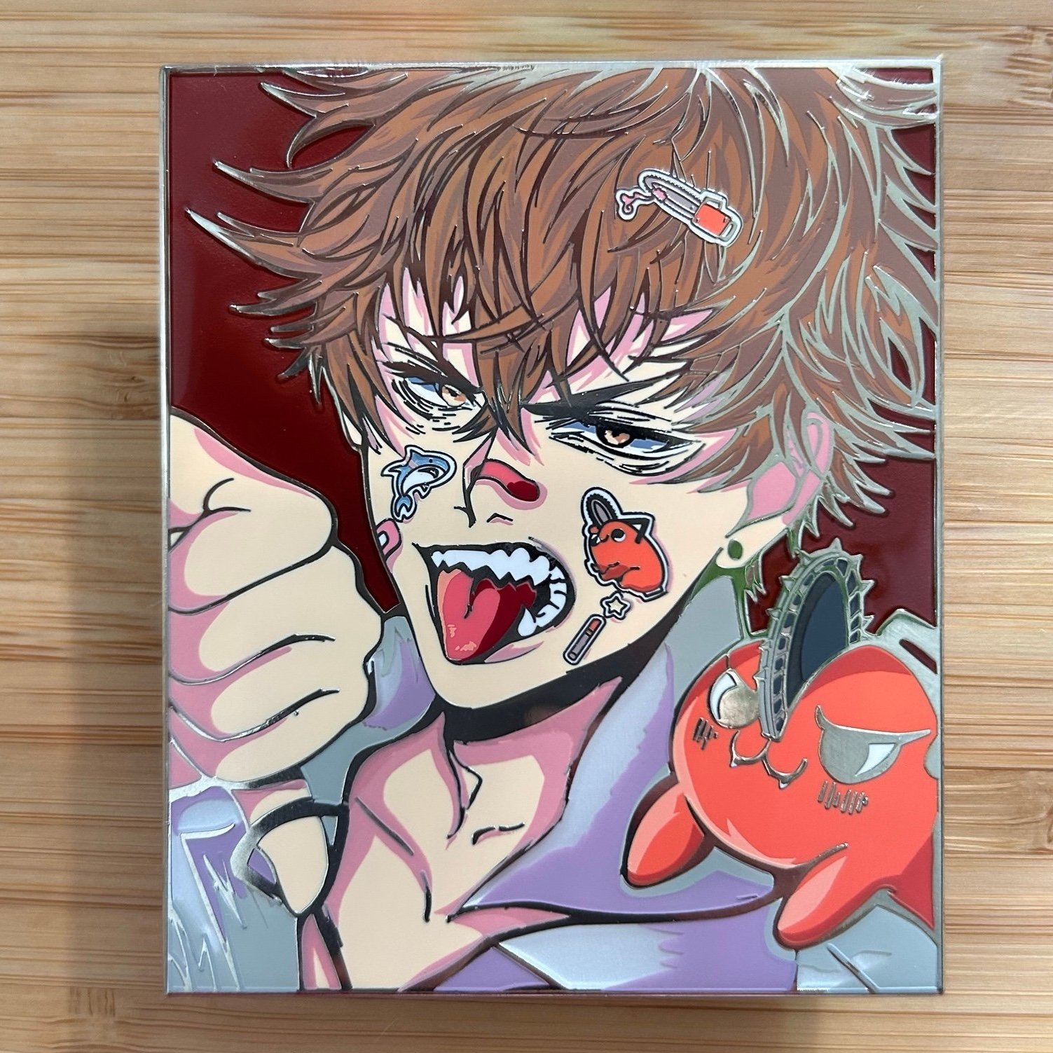 Chainsaw Man / CSM — Large Denji Panel Pin (by USKA)