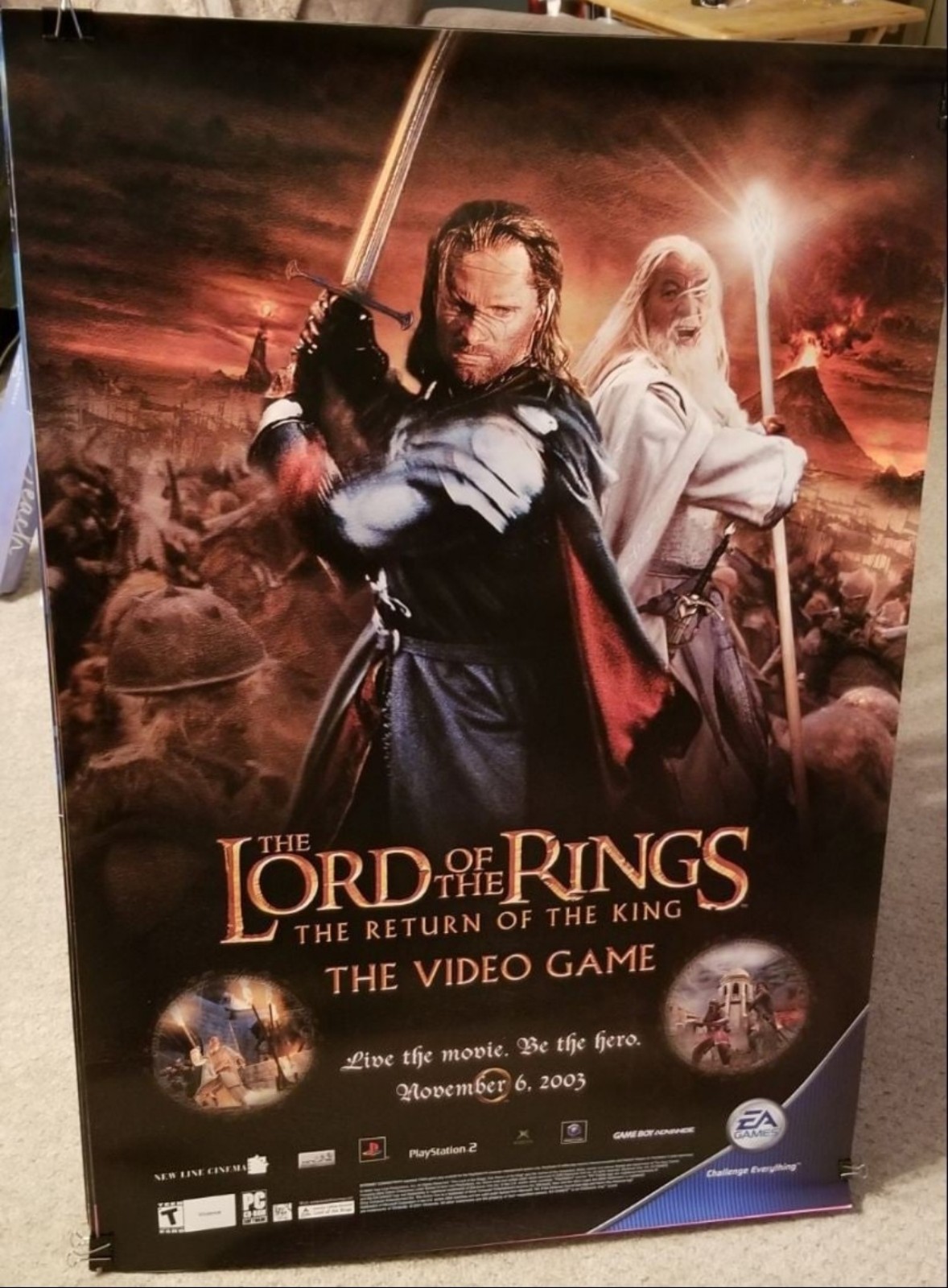 Lord of the Rings Video game poster
