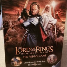 Lord of the Rings Video game poster