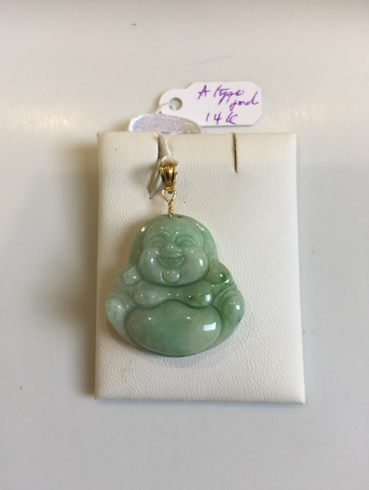 Happy Budha jade pendant-A type
