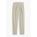 Every trousers straight Leg pleated Cotton Linen blend pants natural beige 12