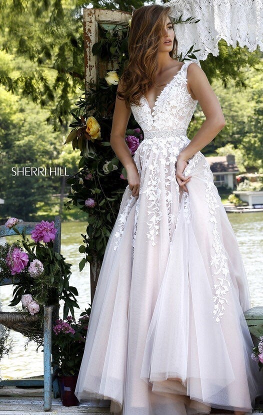 Sherri Hill Nude/ Ivory 11335 Gown
